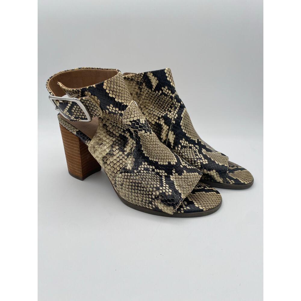Vionic Leather Snake Skin Print Heeled Shoes Size 7.5